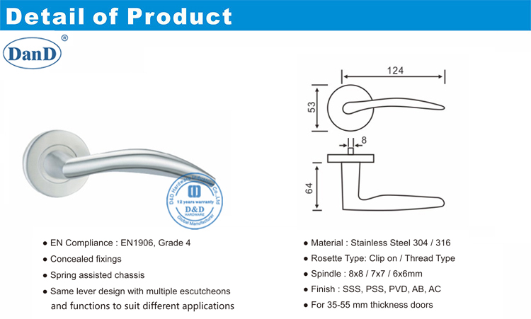 Main Door Handle-D and D Hardware