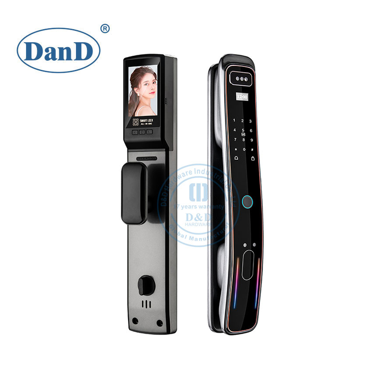 3D Facial Recognition Intelligent Fingerprint Smart Card Safe Key Front Door Lock-DDFL312
