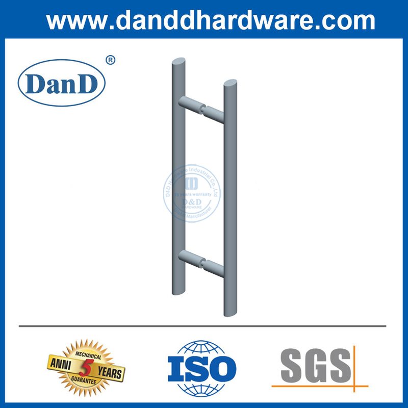 Modern Glass Door Pulls Stainless Steel Oval Shape T Bar Pull Handle for Door-DDPH037