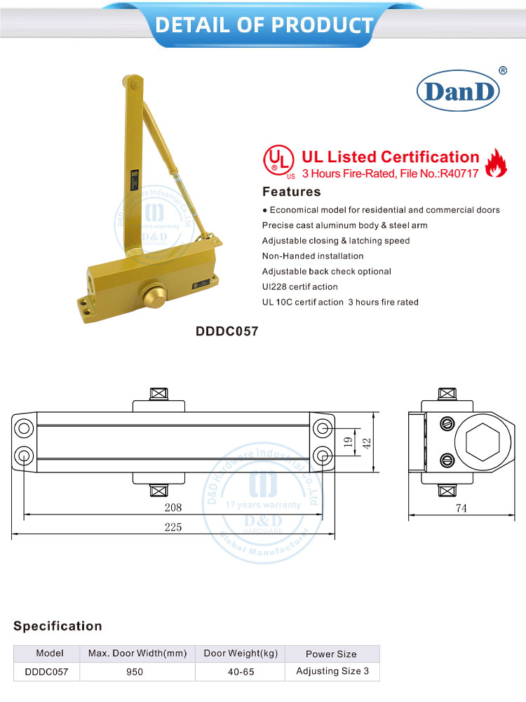 automatic fire door closers