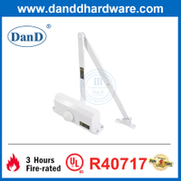 UL Hydraulic Fire Proof White Aluminum Door Closer for Security Door-DDDC051