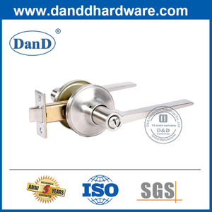 Zinc Alloy Bathroom Privacy Door Lever Lockset-DDLK014