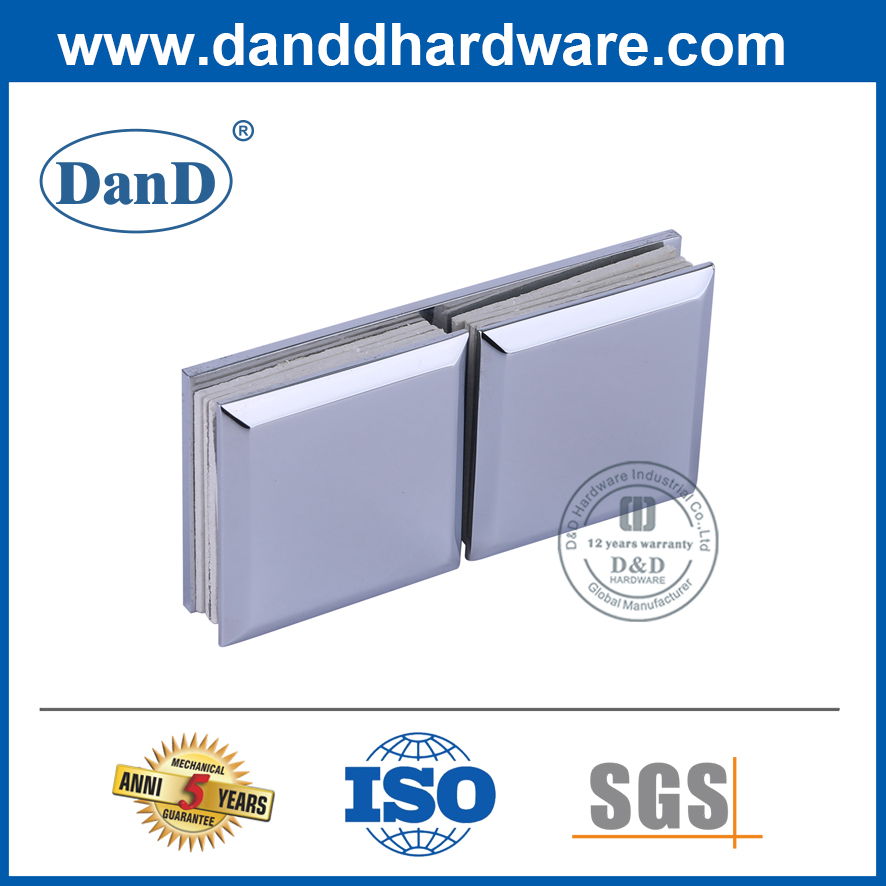 Modern Design 180 Degree Stainless Steel Glass Panel Retainer Clip-DDGC006