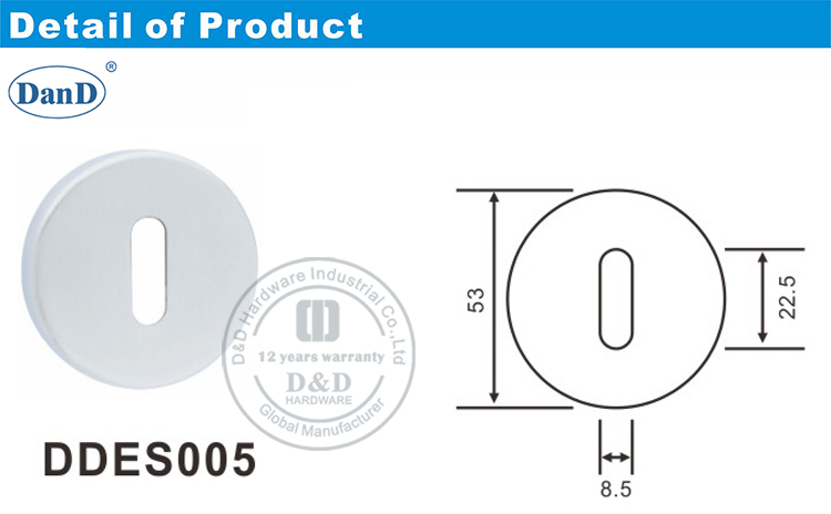 Rosette Escutcheon-D and D Hardware