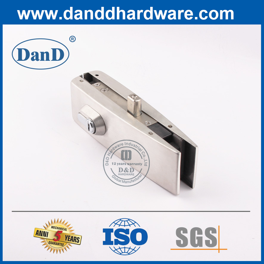Stainless Steel External Glass Door Patch Fitting Lock-DDPT010