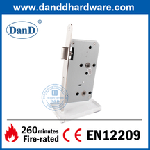 CE Fire Rated Round Forend Mortise Lock for Bathroom Door-DDML012-6078