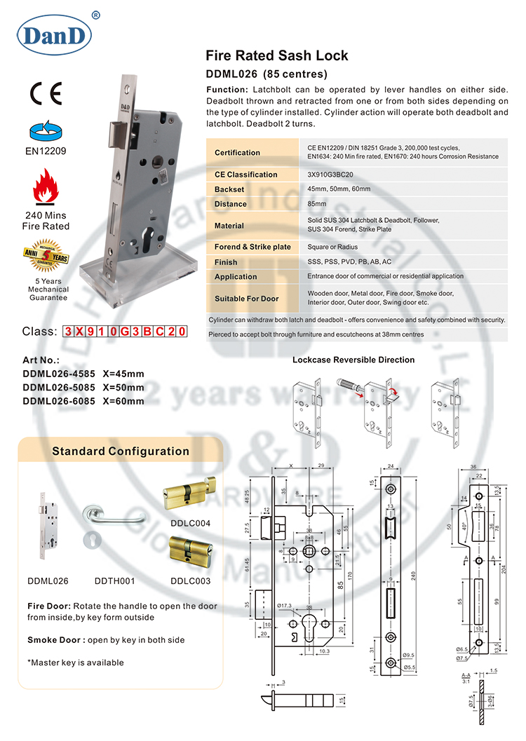 Outer Door Lock-D and D Hardware