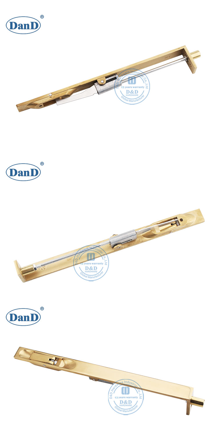 Brass Flush Door Bolt 12-DDDB004