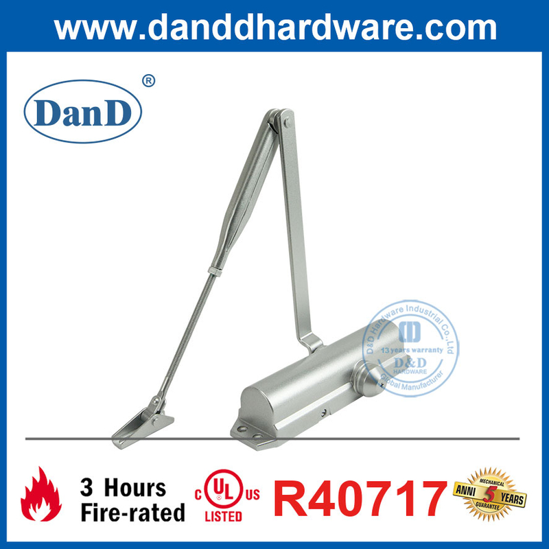 Aluminium Alloy Fire Rated UL Listed Heavy Duty Exterior Door Closer-DDDC045