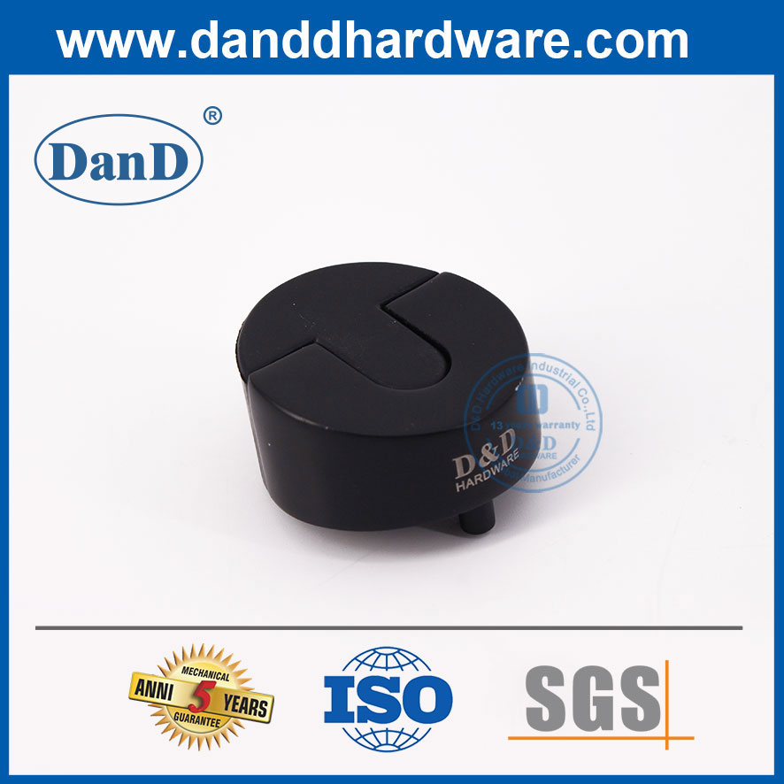 Interior Door Stop on Door Black Rubber Door Stopper-DDDS006