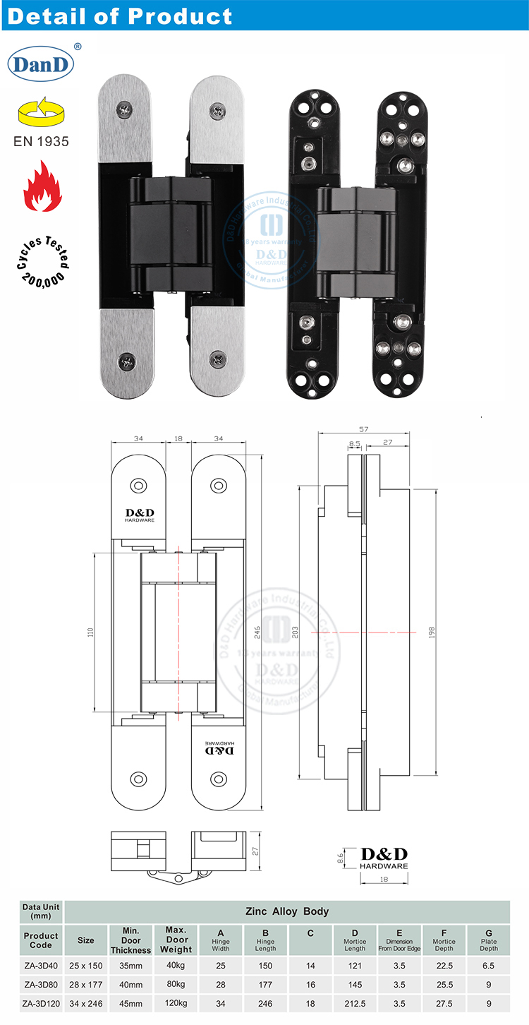 Concealed Hinge