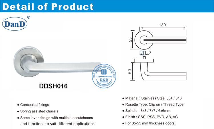 interior door lever handles