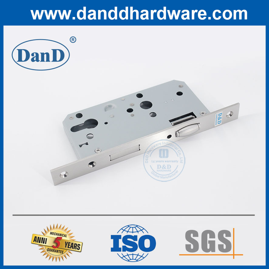 Security South American Mortise Lock Body Stainless Steel 304 Roller Bolt Dead Lock-DDML010-5572