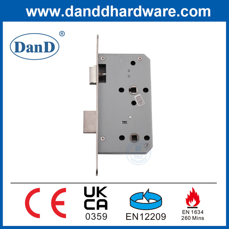 EN12209 CE Europrofile Door Handle Lock Security Bathroom Door Locks-DDML012R-6078