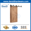 Double Track Double Open Barn Door Hardware Sliding Rail Partition Sliding Door Parallel Classic Double Track Bypass Double Door Rail-DDBD022