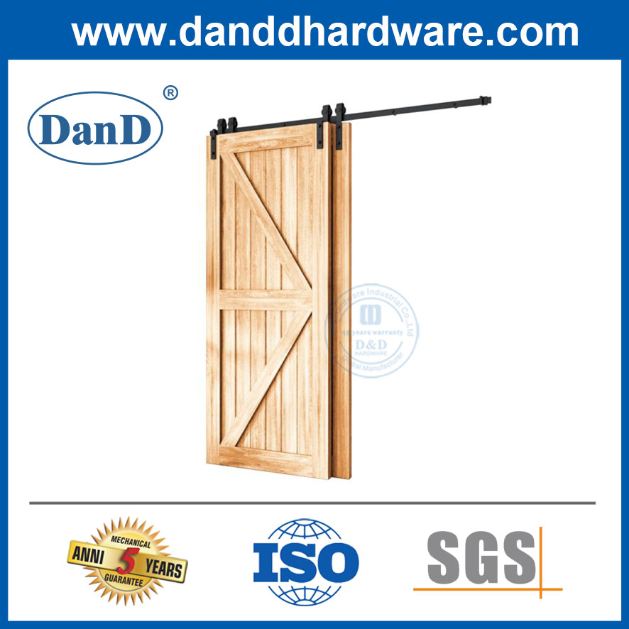 Barn Door Rail Sliding Door Pulley Track Mute Monorail Double Door Overlapping Door Overlapping Track-DDBD023