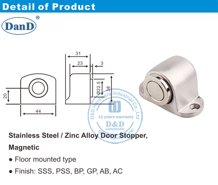 Exterior Door Stopper