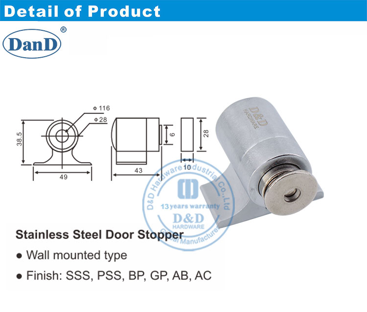 Zinc Alloy Door Holder