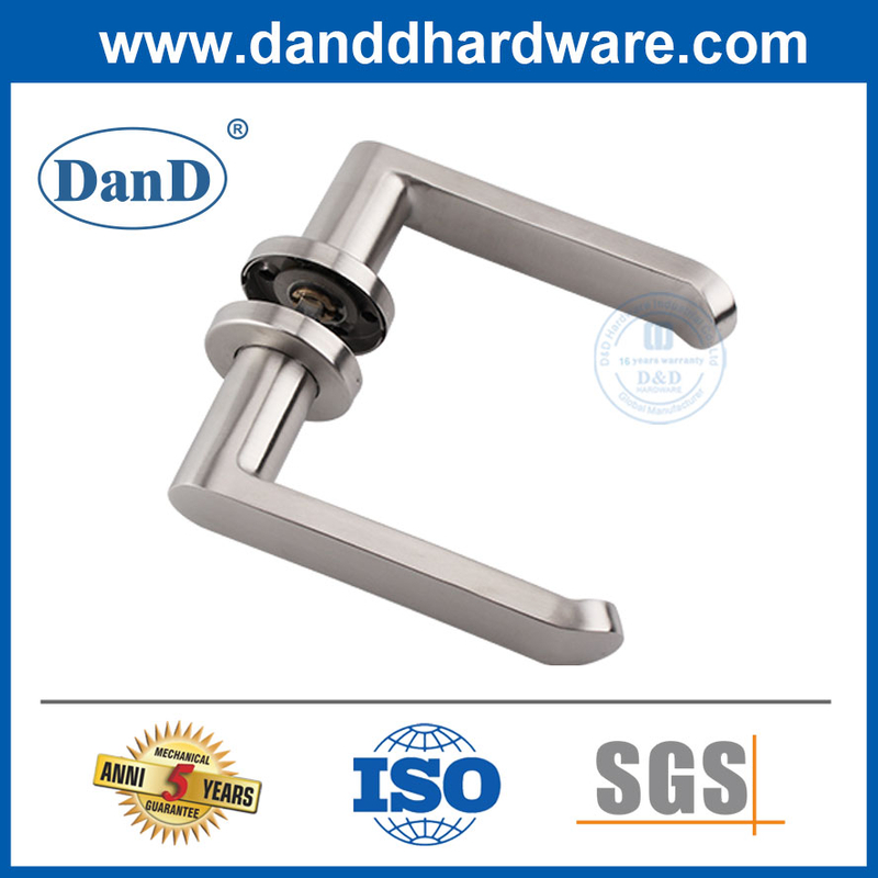 Decorative Lever Handles Design Stainless Steel Restroom Door Handles-DDSH028