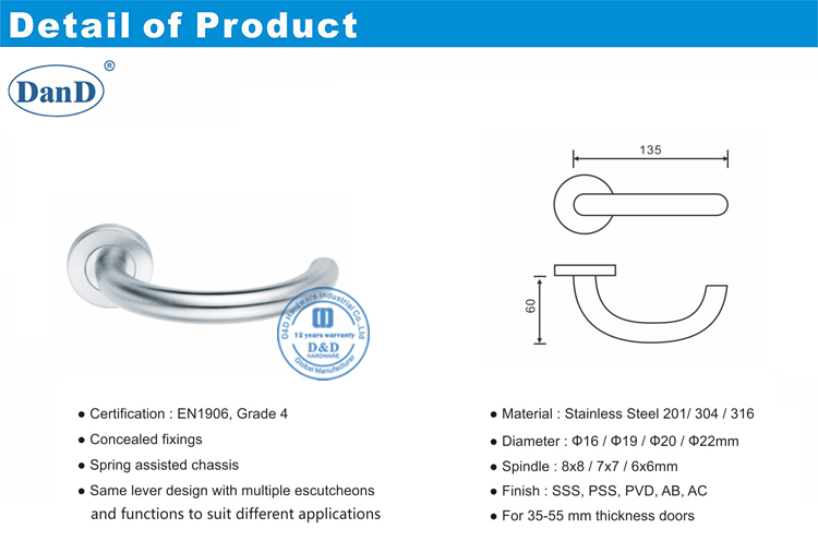 Silver Door Handles-D and D Hardware