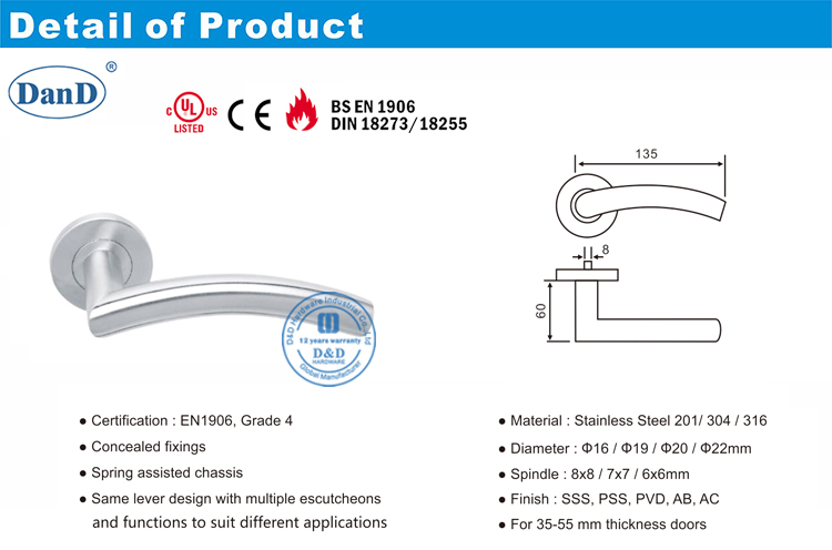 03 Door Lever Handle-DDTH008