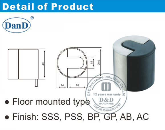 Security Door Stopper-D and D Hardware