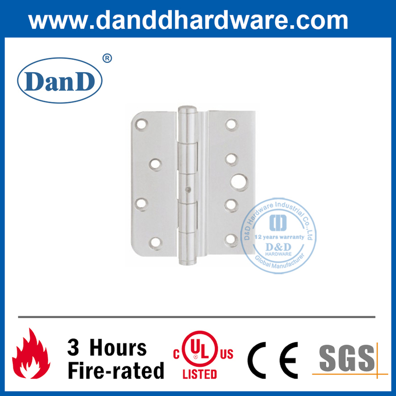 SS316 Square and Round Corner Crank Hinge for Single Door-DDSS036