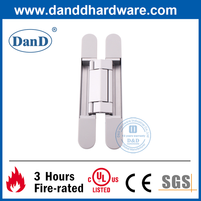 Heavy Duty Zinc Alloy 3D Invisible Door Hinge for External Door-DDCH008-G120