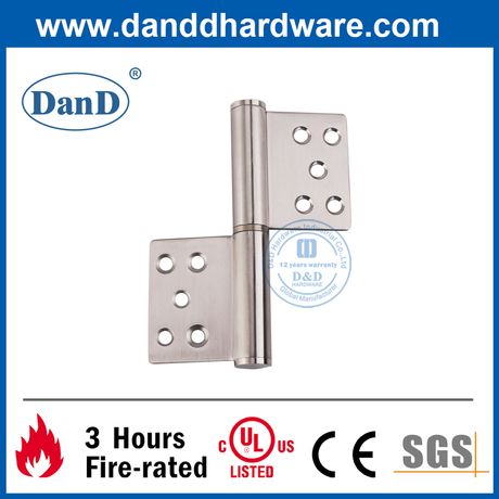SS304 Satin Finish Flag Hinge for Internal Wooden Door-DDSS030A