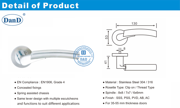 Best Modern Door Lever-D and D hardware