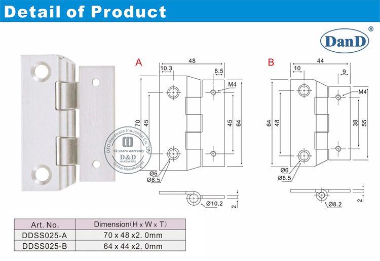 DDSLaboratory Hinge-D and D Hardware