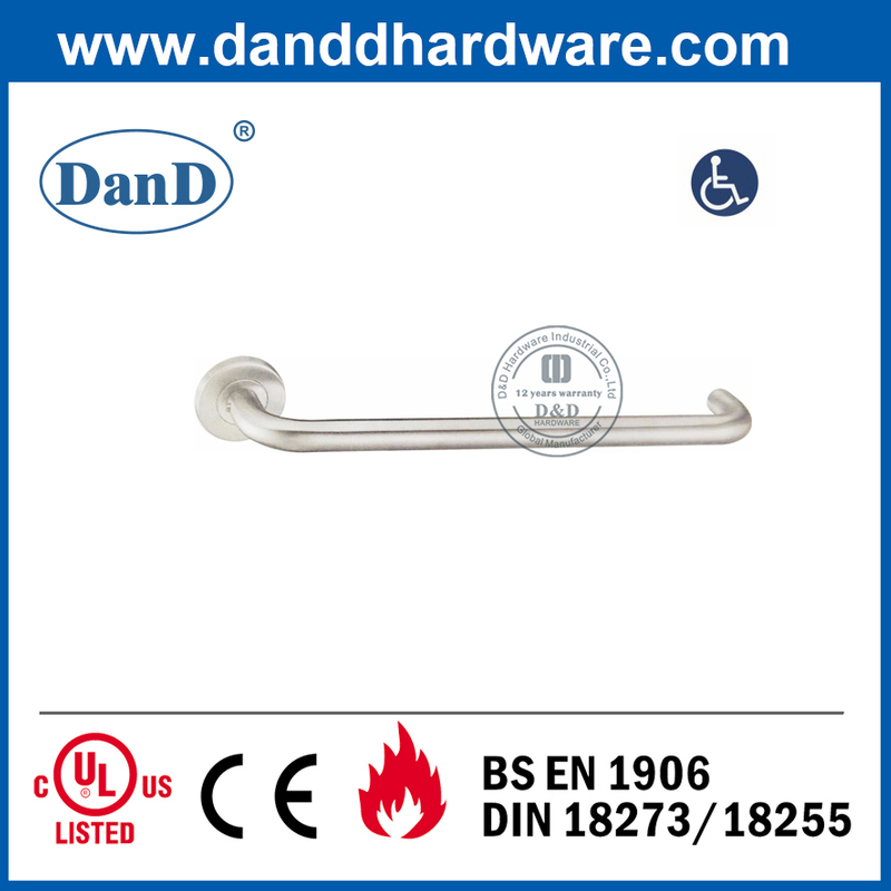 SS304 Handle Shape Length Design Tube Lever Disable Handle-DDTH037