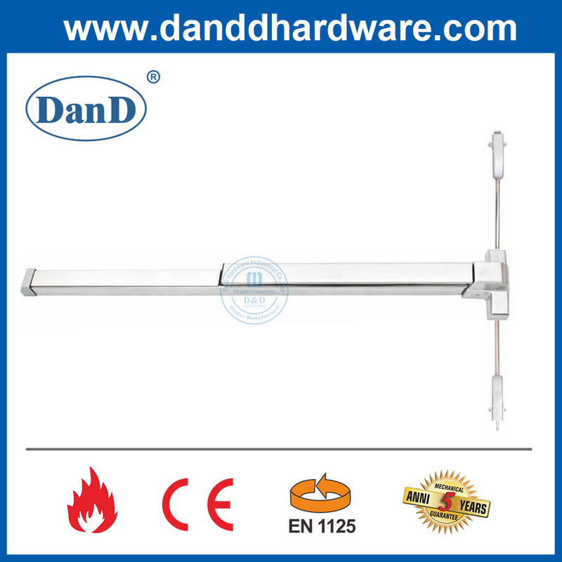 Vertical Rod Panic Bar Emergency Fireproof Door CE Panic Bar Exit Device-DDPD027