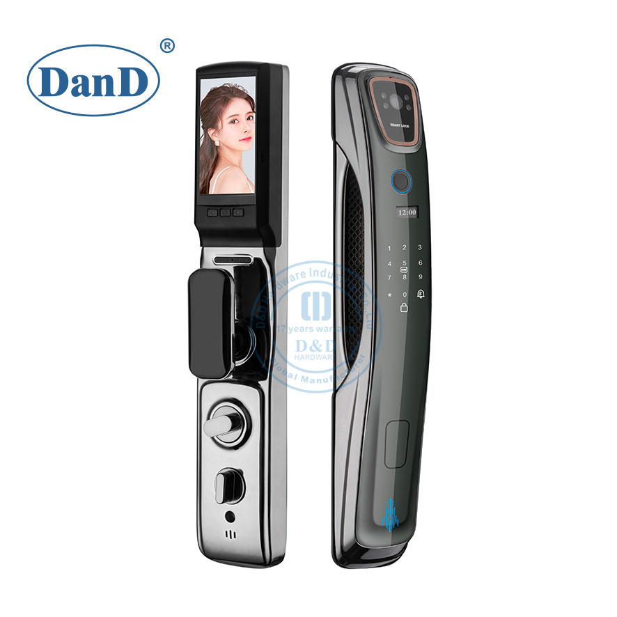Lock Manufacturer WiFi Digital Card Camera Fingerprint Front Door Lock-DDFL308
