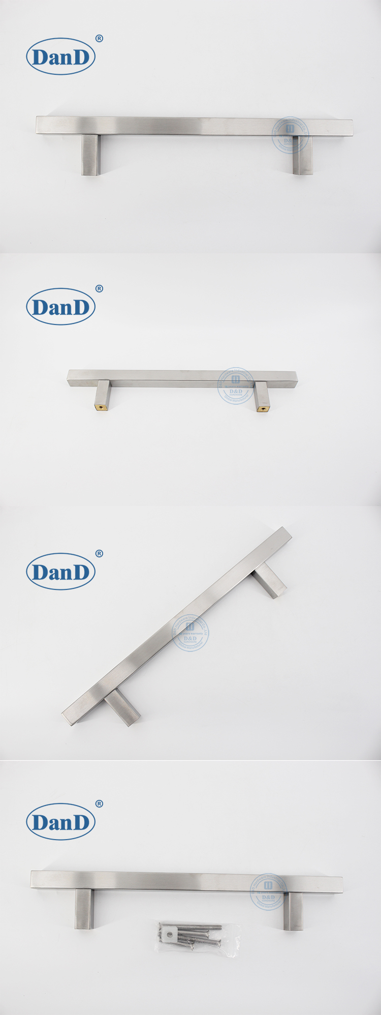 silver pull door handles