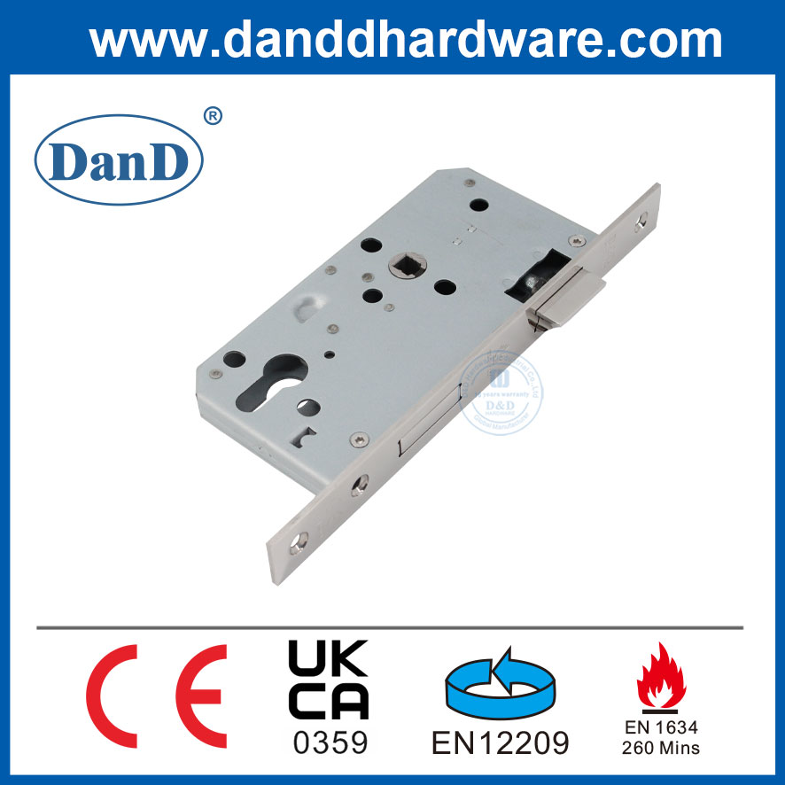CE Certification Fireproof Lock Stainless Steel Mortise Lock For Wooden Metal Door-DDML009-5572