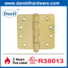 UL Polished Brass Stainless Steel Outside Gold Round Door Hinges-DDSS001-FR-4X4X3