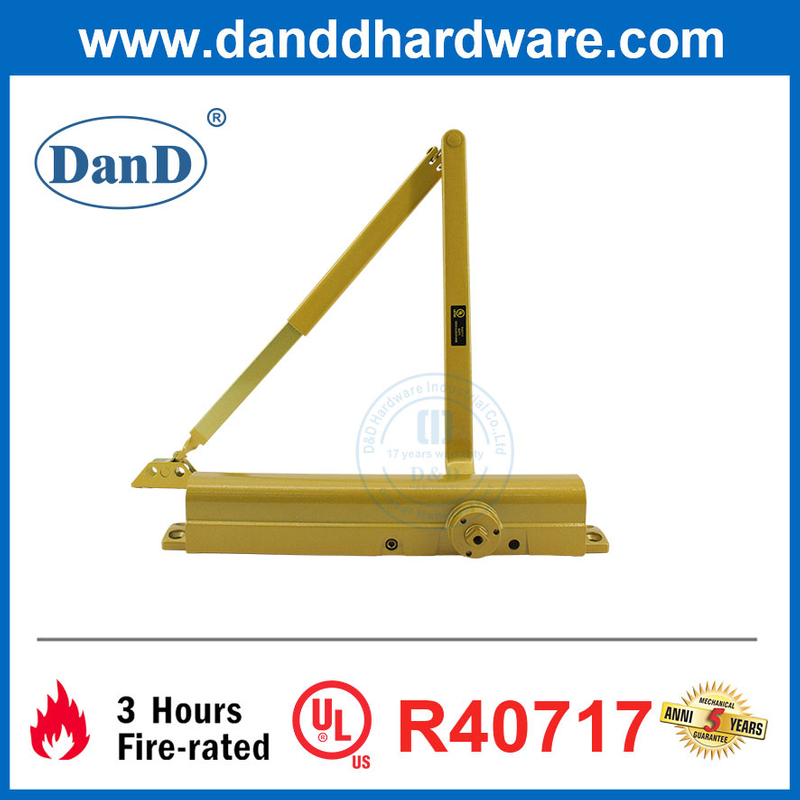 Fire Rated UL 10c Aluminum Adjustable Spring Overhead Exterior Residential Hydraulic Door Closer-DDDC059