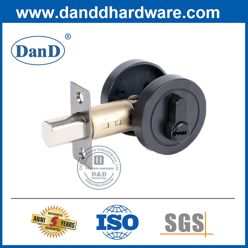 Zinc Alloy Matt Black Double Key Control Deadbolt-DDLK029