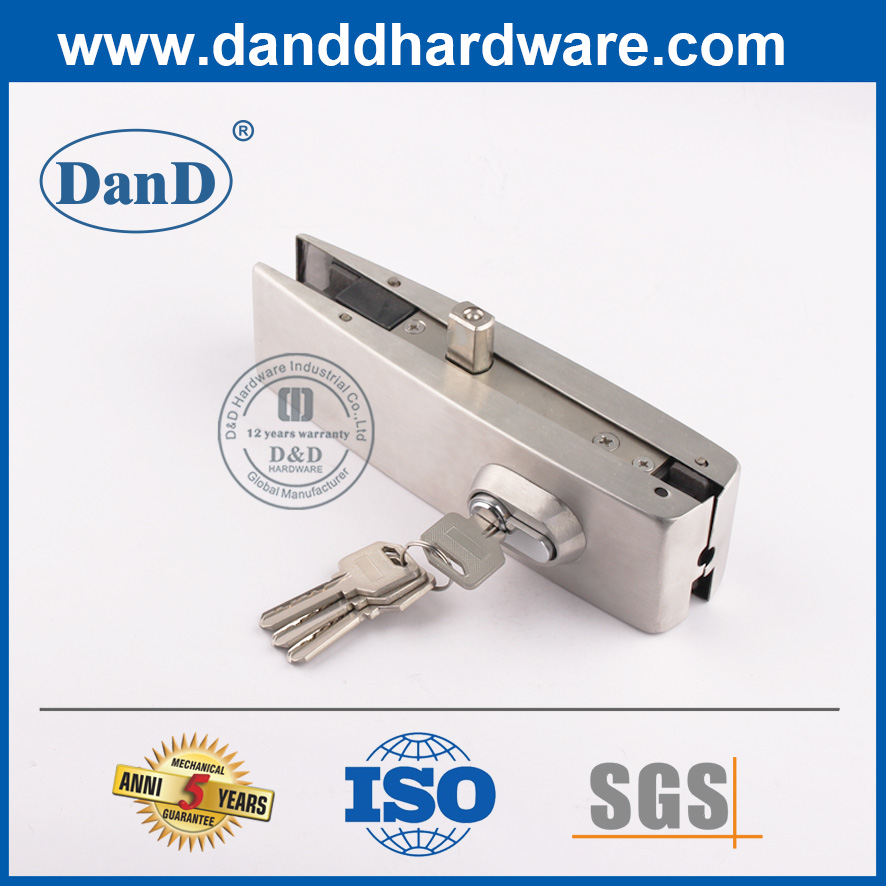 Stainless Steel External Glass Door Patch Fitting Lock-DDPT010