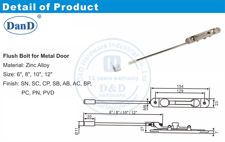 Fitting Flush Bolts To Rebated Doors-D and D Hardware