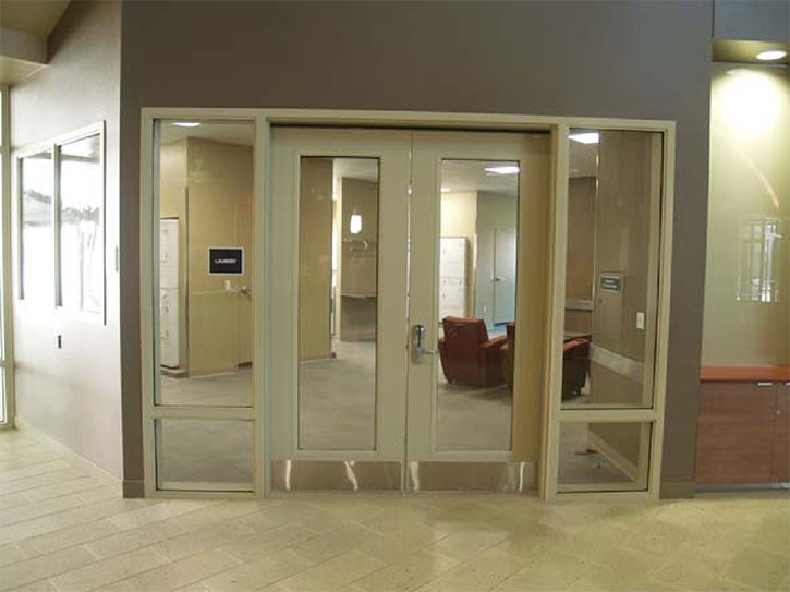 What kinds of hardware are suitable for being mounted on metal doors