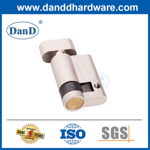 Solid Brass Hardware Lock Cylinders Euro Half Cylinder with Thumbturn-DDLC009