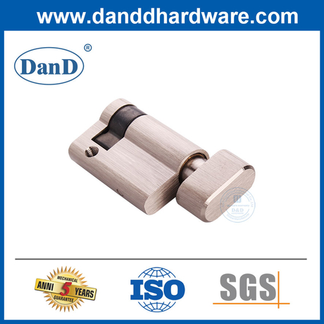 Single Open Solid Brass Door Lock Cylinders Euro Half Cylinder With Thumbturn-DDLC009