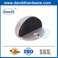 Satin Stainless Steel Half Moon Heavy Outdoor Door Stopper-DDDS001