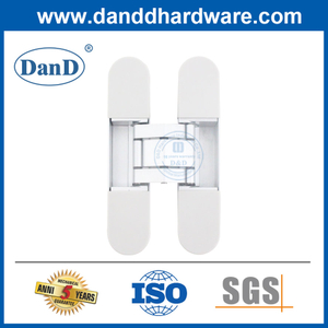 White 3D Concealed Installation 180 Degree Invisible Door Hinge Manufacturer-DDCH011