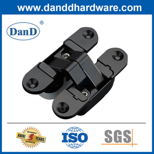 Black Zinc Alloy 3D Adjusting Concealed invisible Door Hinge Manufacturers-DDCH009
