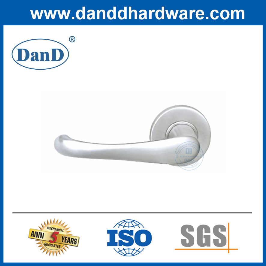 Modern Hotel Safety Door Interior Industrial Solid Lever Door Handle-DDSH005