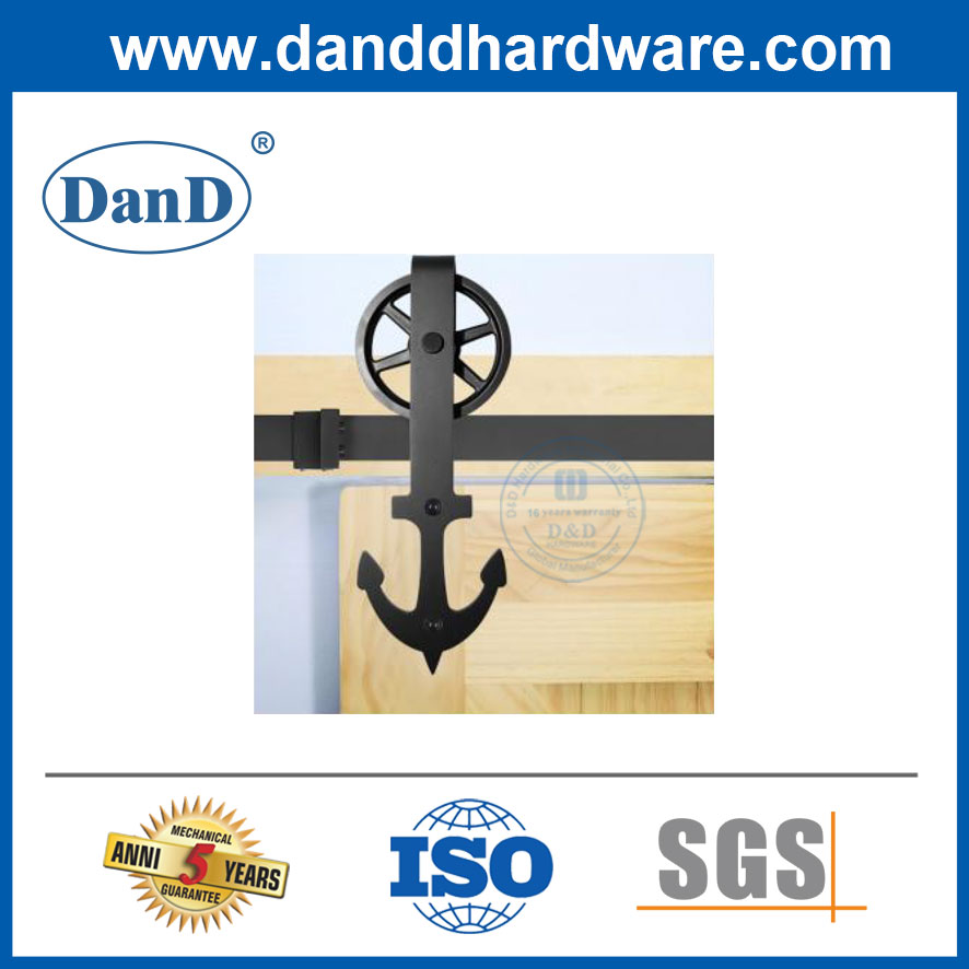 American Anchor Type Barn Door Hardware Rail Sliding Door Sliding Door Guide Rail Track kit-DDBD014