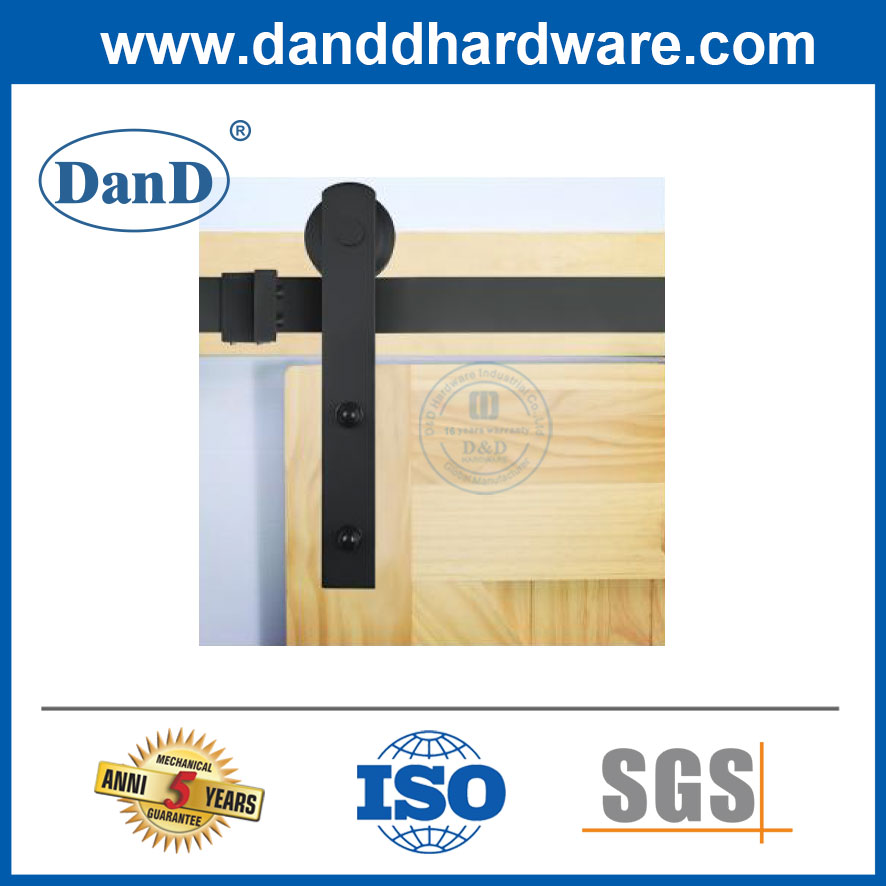 Barn Door hardware J Shaped Rail Complete Sliding Door Sliding Pulley Accessories-DDBD013